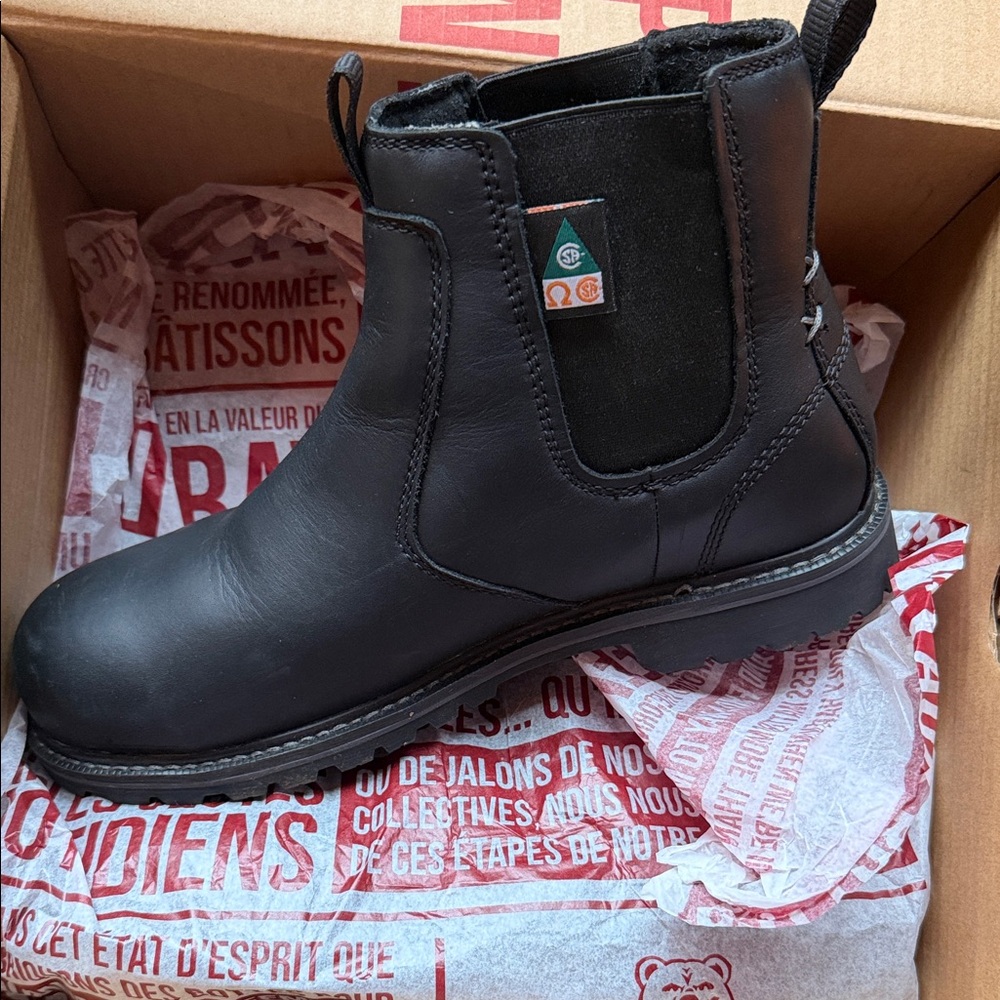 Kodiak Classic Black Leather Ankle Booties